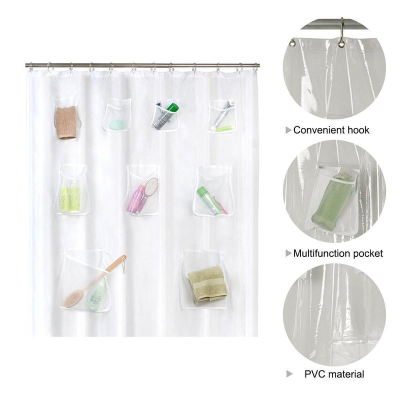 Bath Organizer Shower Curtain