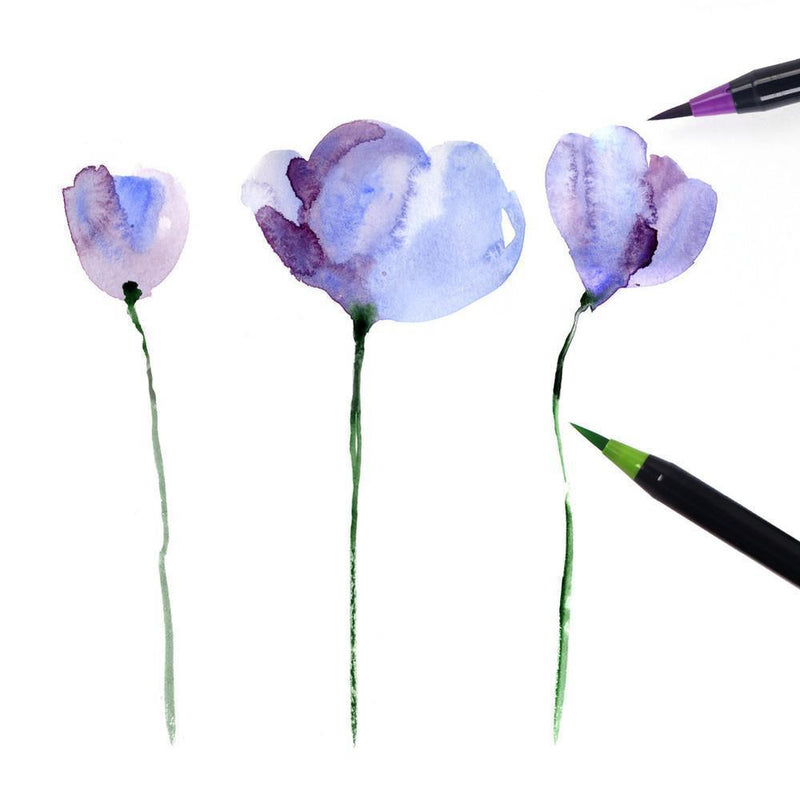Watercolor Markers: Premium Quality with 20 Different Colors