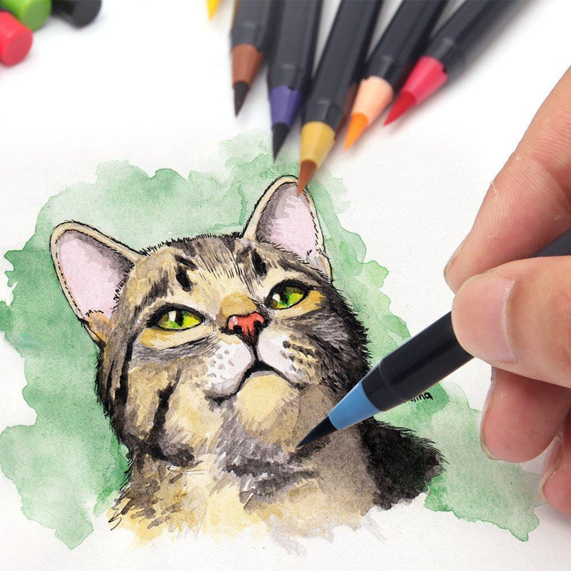 Watercolor Markers: Premium Quality with 20 Different Colors