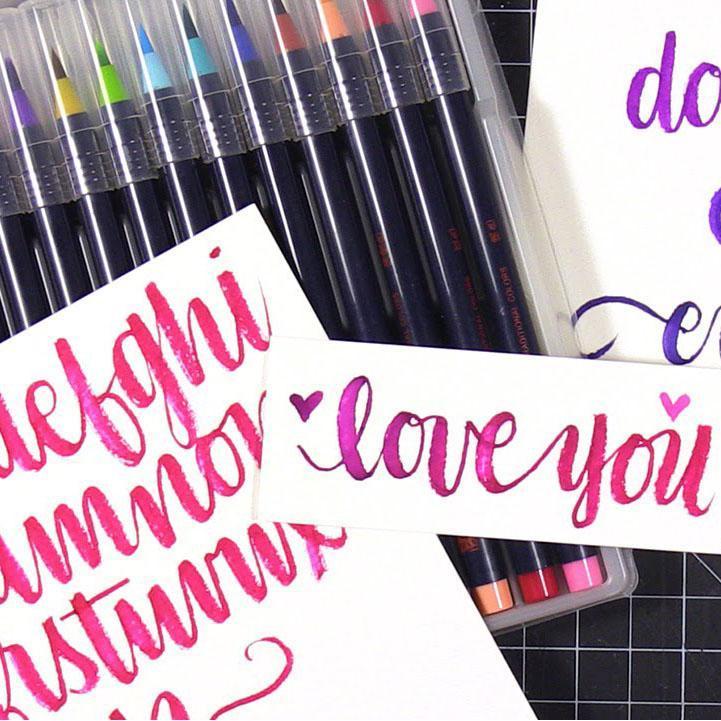 Watercolor Markers: Premium Quality with 20 Different Colors